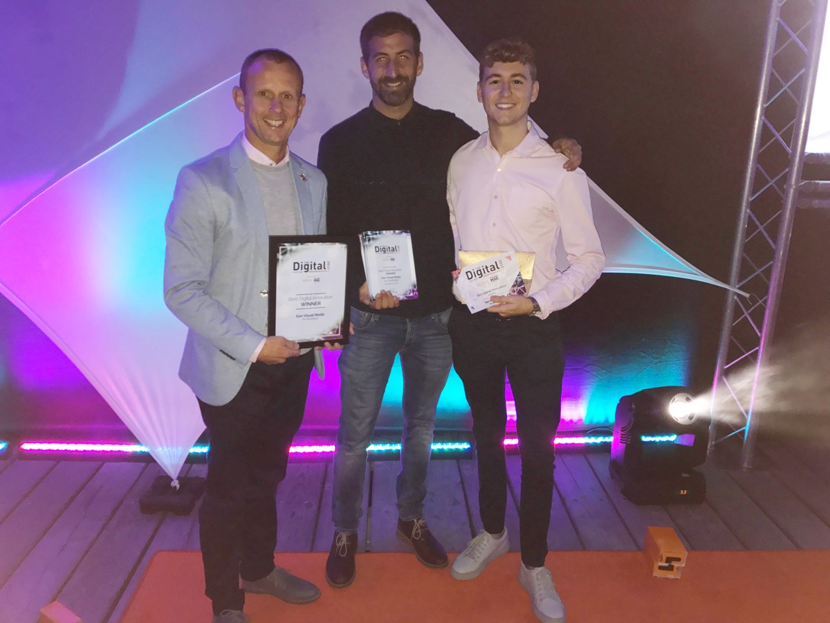 Matt, James and Callum at Digital Awards