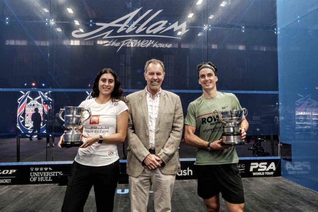 Allam British Open Winners with Steve Forster