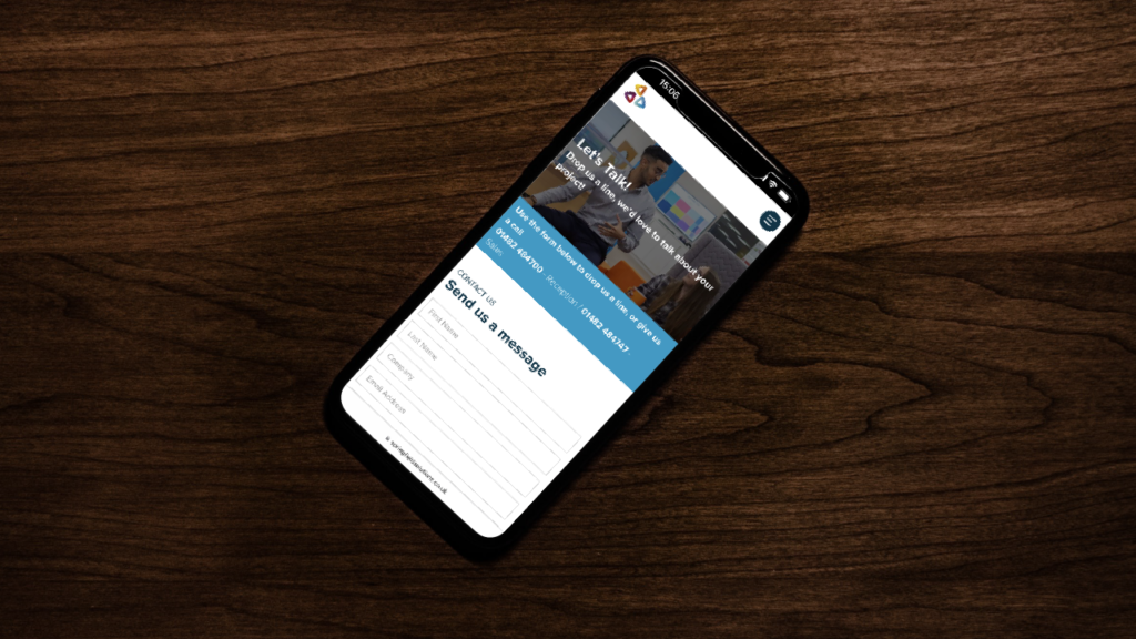 Parallax Website on Mobile for Springfield Solutions