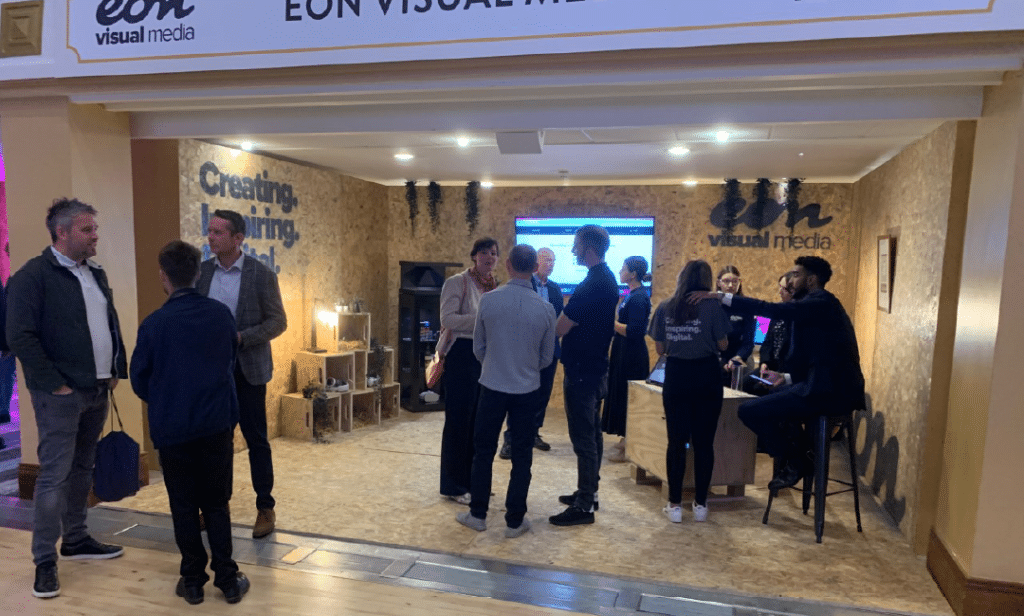 Eon Visual Media Stand at Business Day