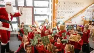 Santa Visits Maybury Primary School!