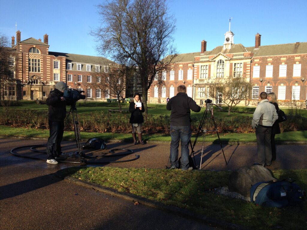Filming at The University of Hull