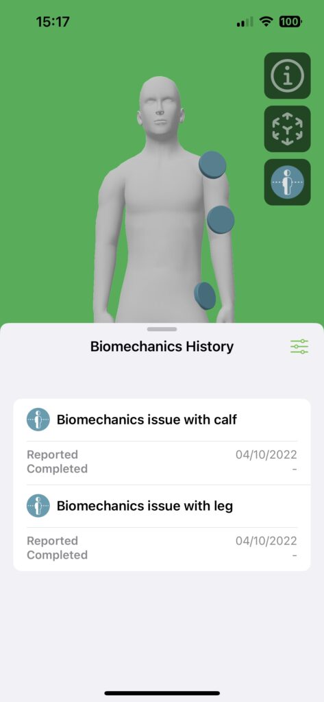 FLX Health App Body Model