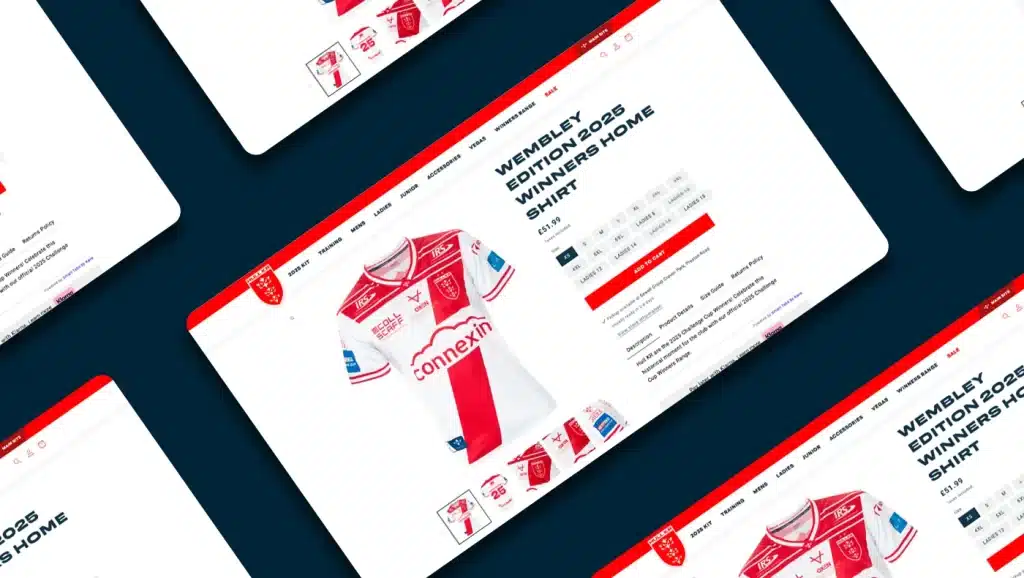 Screenshot of Hull KR ecommerce website